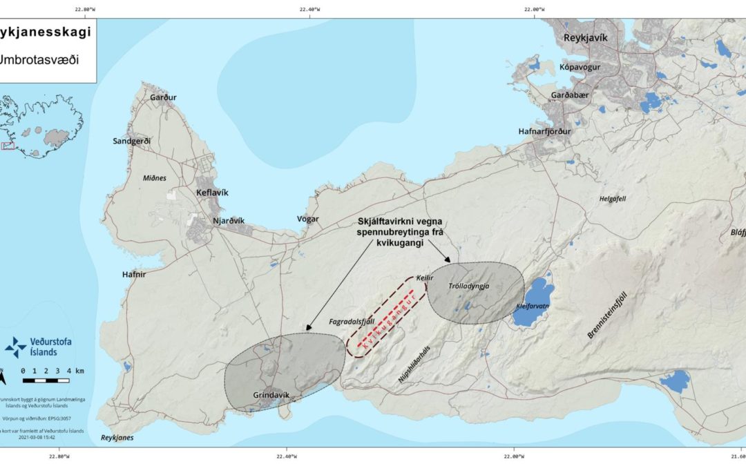 Iceland – Magma now 1Km from surface