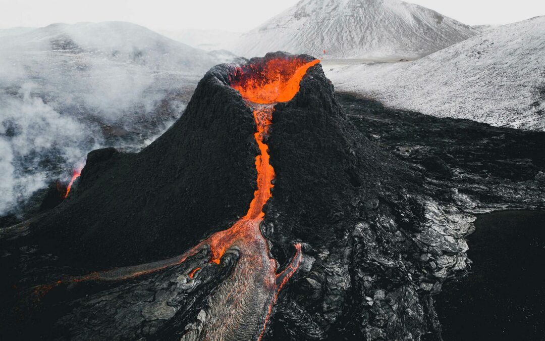 Vulkan - Fagrahraun in Island
