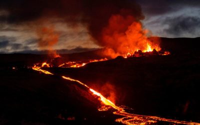 Third Volcano in Iceland