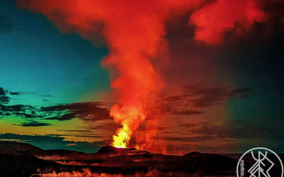 We are excited: Volcanic eruption just started