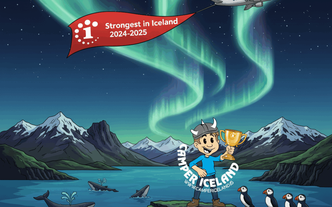 Oltre l’orizzonte: Camper Iceland è stata nominata Creditinfo Outstanding Company per il 2025 (di nuovo!)