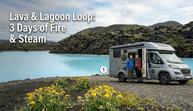 Camper & Wohnmobilvermietung Island | Das Abenteuer-Menü 9 Reykjanes und der vulkanische Süden: 3 Tage voller Feuer und Dampf