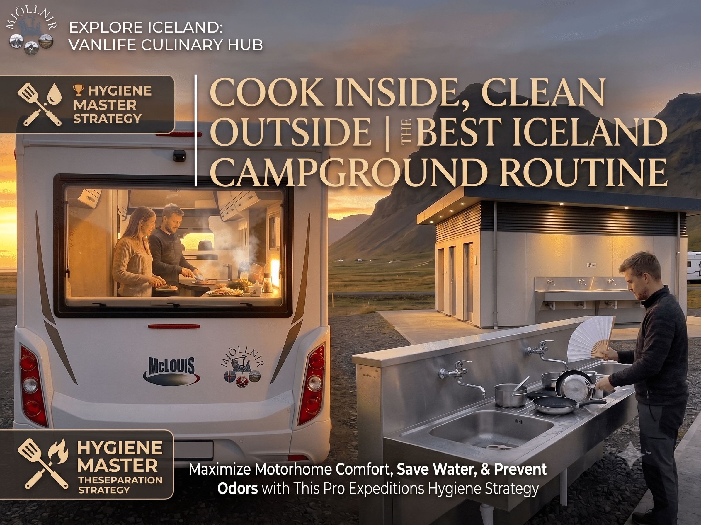 Camper Island – DIE MARKE 2 Drinnen kochen, draußen sauber halten! Die beste Hygieneroutine für Wohnmobile auf isländischen Campingplätzen